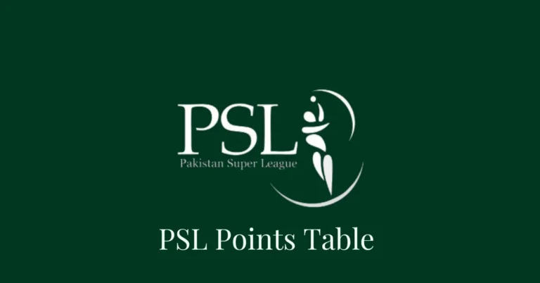 PSL 9 (2024) Points table